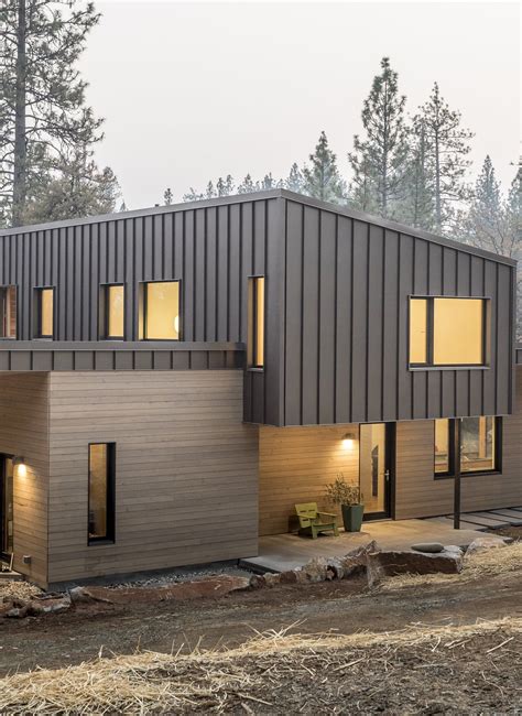 modern house with corrugated metal siding|residential metal siding options.